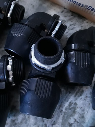 Lot 10 Thomas & Betts LT9100P 1" 90 Degree Bullet Nonmetallic Conduit Fittings - Picture 5 of 6