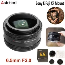 US AstrHori 6.5mm F2.0 Manual Focus Ultra Wide Angle Fisheye Lens for Sony Fuji