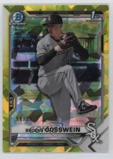 2021 Bowman Chrome Draft Sapphire Edition Yellow 98/99 Brooks Gosswein 17k2