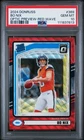 PSA 10 2024 Donruss Rated Rookie Bo Nix #369 Optic Preview Red Wave Prizm RC