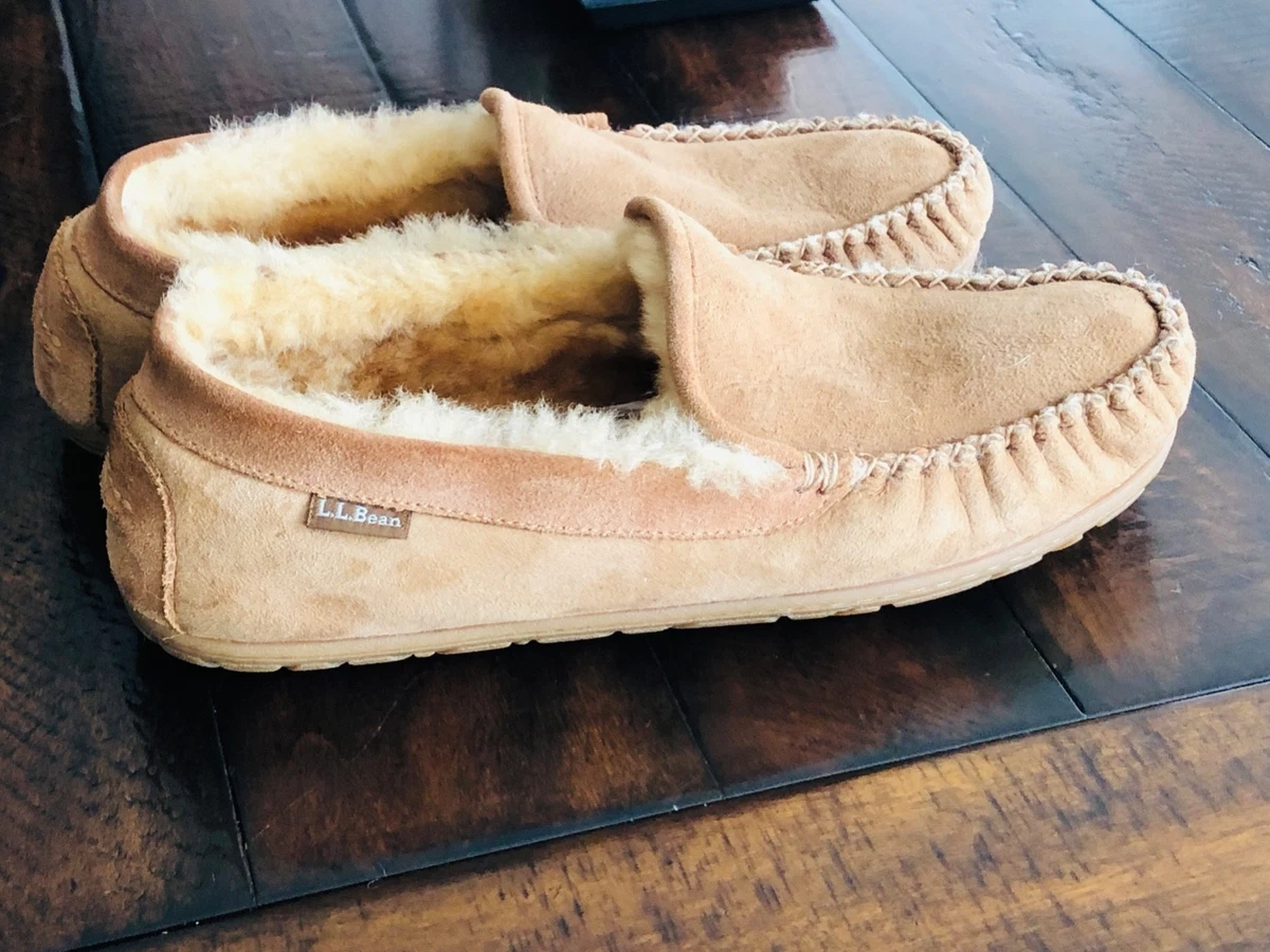 L.L. Bean Wicked Good Slipper Boot Men 11 Brown Shearling Suede 189724 Wicked Good Slippers In Men main image 4