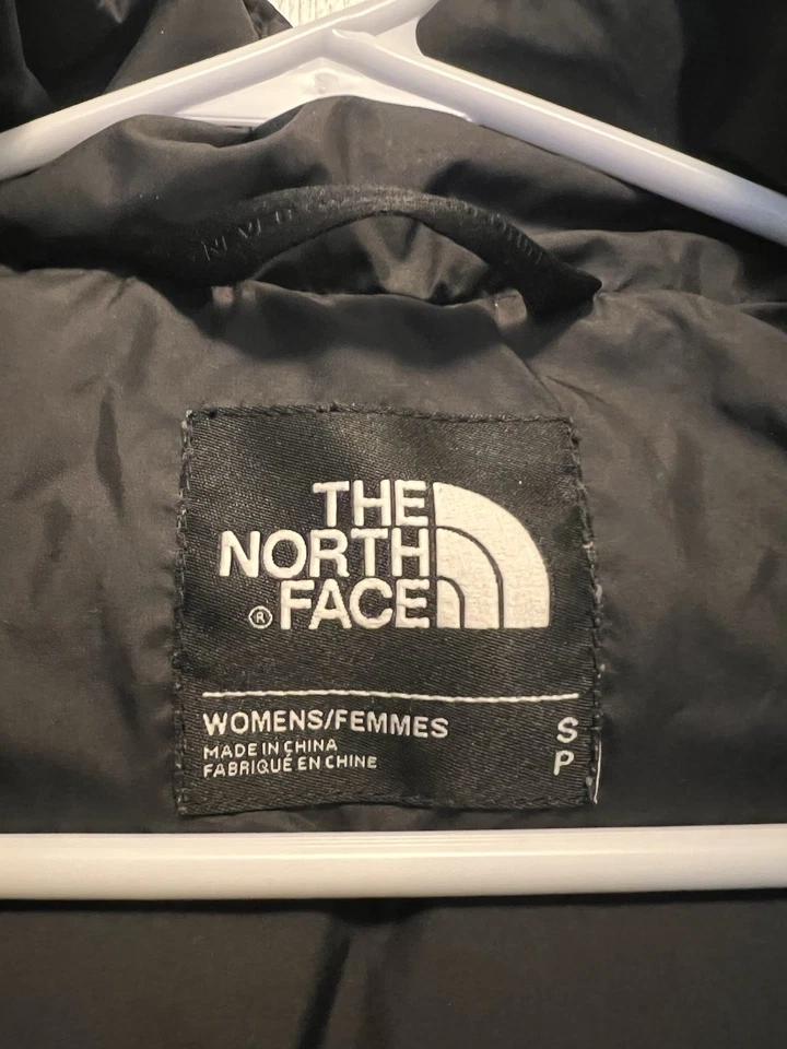 Chaqueta Parkina North Face Hey Mama 550 Plumón Con Capucha Negra Mujer Pequeña Foto 3 de 4