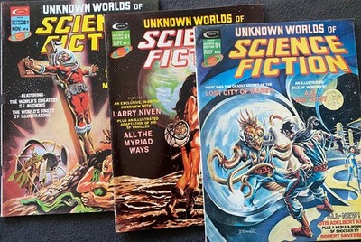 Unknown Worlds of Science Fiction Nr. 4, 5, 6 - 1975