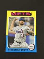 2024 Topps Heritage High Number Christian Scott Rookie #587 New York Mets RC (O)