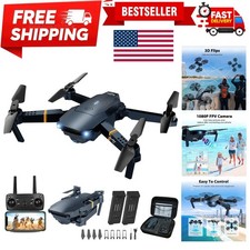 Drones with Camera for Adults Kids, Foldable RC Quadcopter, Helicopter Toys, ...