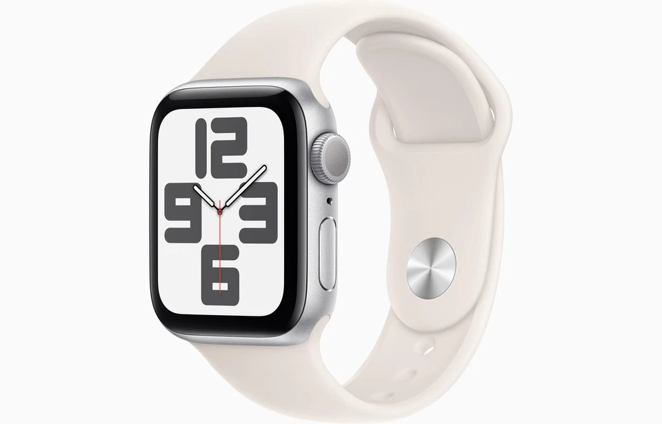 Apple Watch SE Smartwatch Polarstern (160 - 210 mm) Fluorelastomer