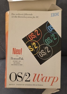 RARITÄT - IBM OS/2 Warp Version 3 + BonusPak - ''Red Spine'' - Deutsch