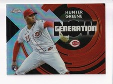 2022 Topps Chrome Update Hunter Greene Generation Now RC Reds