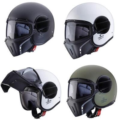 Caberg Ghost Plain Open Face Motorcycle Helmet Jet With Caberg Ghost Plain Open Face Motorcycle Helmet Jet With