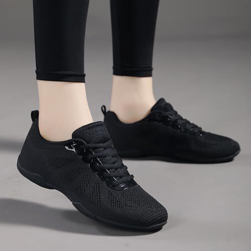 Girls Cheerleading Shoes Youth Cheer Shoes Girls Cheerleading 2 Big Kid Black - Picture 6 of 8