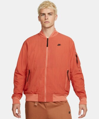 Nike Sportswear Tech Pack Woven Lined Bomber Jacket Men Size Medium DM6940-004*