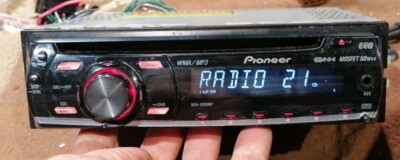 Pioneer DEH-2000MP Autoradio WMA MP3 RDS MOSFET 50WX4 + AUX + Adapter 