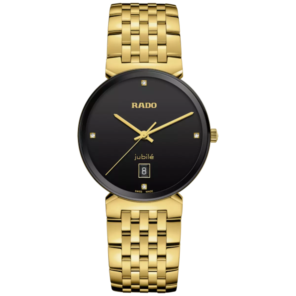 Rado Florence Classic Diamonds Stainless Steel Black Dial Men s Watch R48914703
