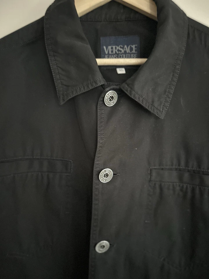 Versace Jacket Cotton Black  - Image 3 of 4