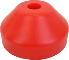  1 45rpm Record Adapters - New Red Plastic Dome Inserts for 7" Vinyl 07MRDARE