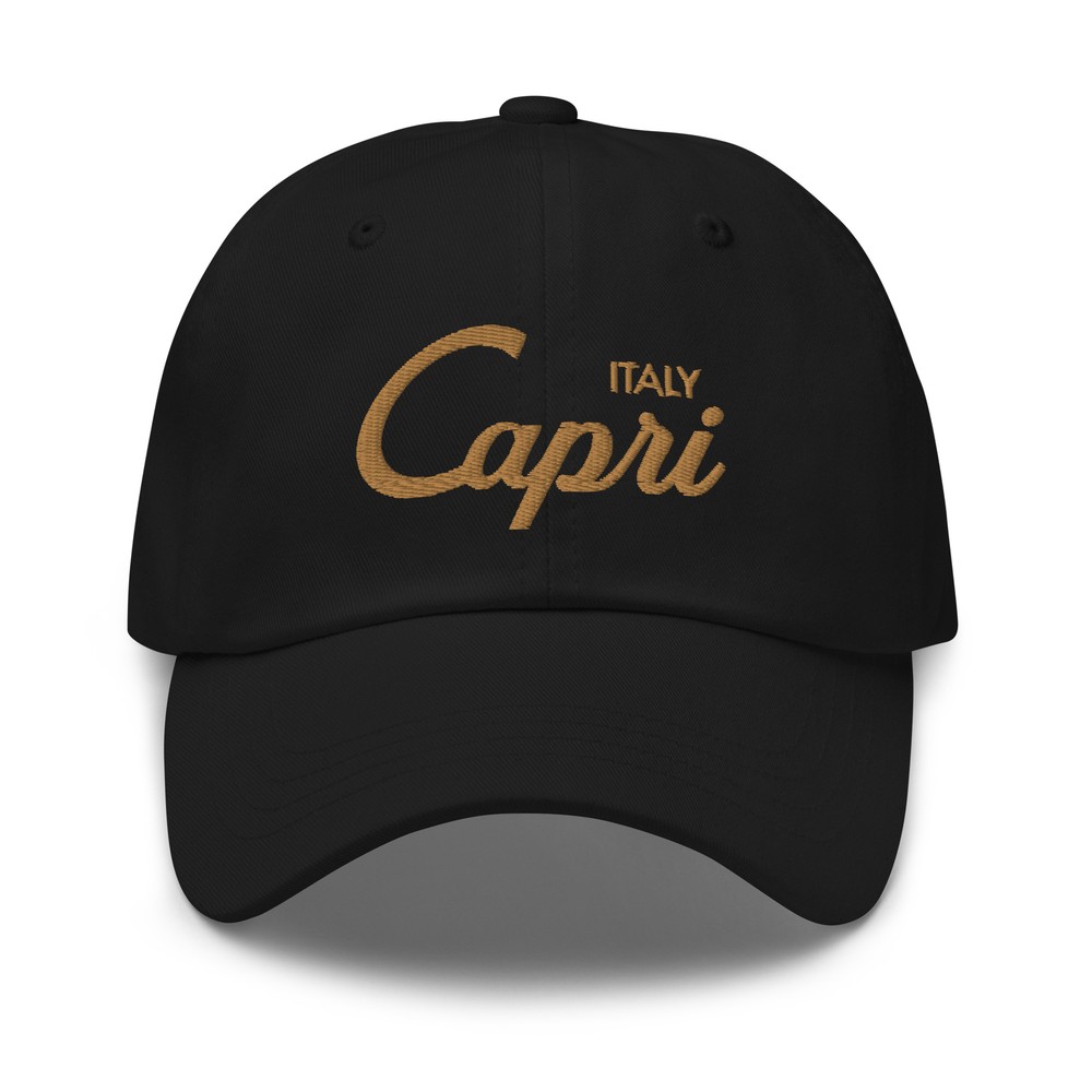 Capri Italy Dad Hat with Embroidery - Capri Dad Hat