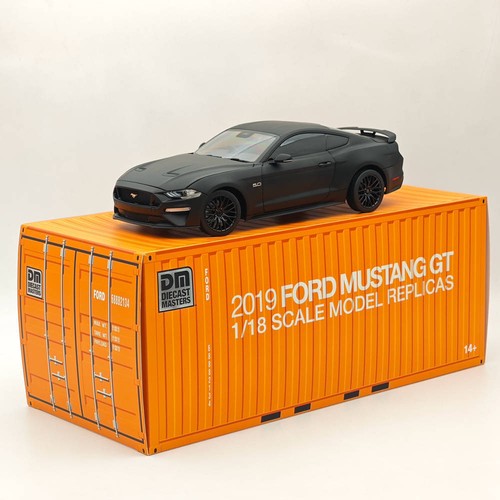 DM 1:18 Ford Mustang GT 2019 Matte Black RHD Diecast Cars Models Miniature Hobby - Picture 17 of 17