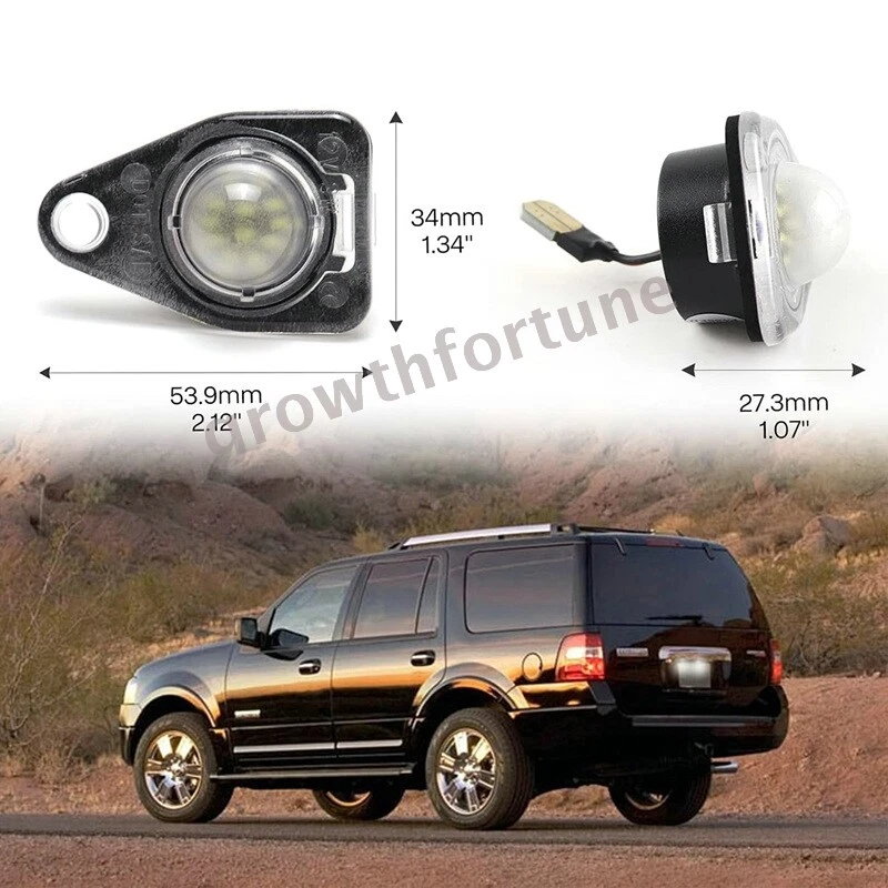 Пара полностью светодиодных фар для номерного знака для Ford Expedition Freestar Taurus Navigator - Изображение 4 из 4