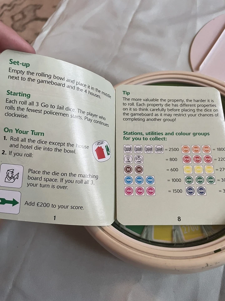 White Monopoly Express Game All The Fun Parker Brothers 2005 - UK edition Hasbro - Image 4 of 4