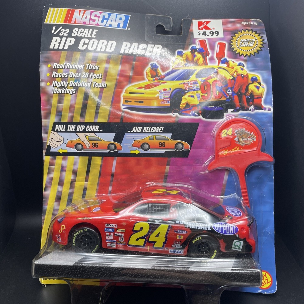 Nascar Vintage Collectibles Rip Cord Racer Jeff Gordon Jurassic Park Racing