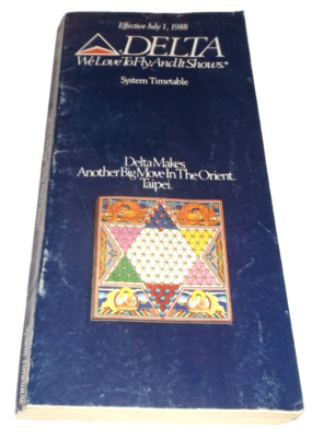 JULY 1988 DELTA AIRLINES SYSTEM TIMETABLE