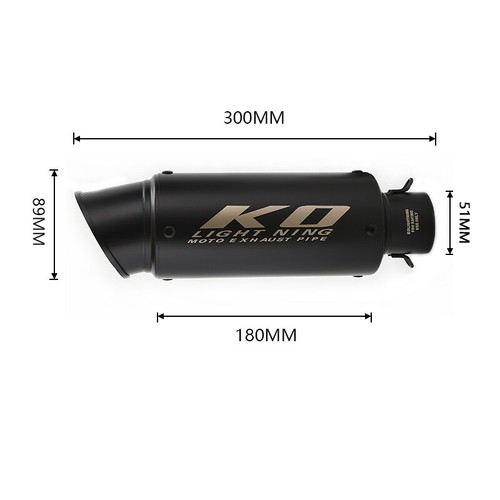 For Suzuki DRZ400S DRZ400SM 2000-2024 Exhaust Pipe 51mm Muffler Silencers Tips - Picture 3 of 13