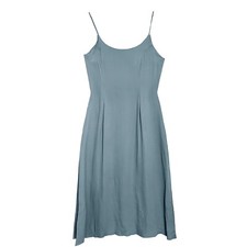 VINTAGE 90s Teal Blue Slip Dress Long Maxi Gown