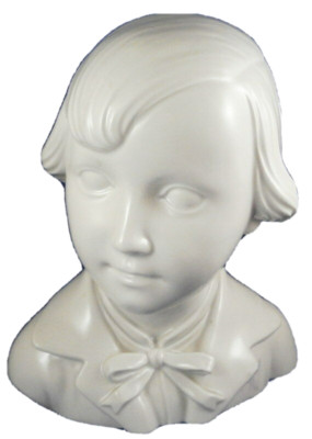 Fun Augarten Porcelain Vienna Child Blanc de Chine Bust Porzellan Bueste Wien