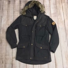 Fjällräven Dark Grey Singi Winter Parka Jacket Greenland G-1000 Size S
