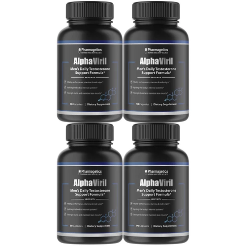 Alpha Viril Men's Daily Support Formula AlphaViril 4 Month Supply