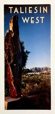 1989 Taliesin West Frank Lloyd Wright Landmark Scottsdale AZ Vtg Travel Brochure