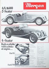 Morgan inglese 4/4 1600 198? Brochure Brochure Catalogo Broszura Folleto