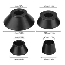 4x Tire Balancer Cones Set Wheel Balancer Adapter Cones Standard Taper Cone Kit