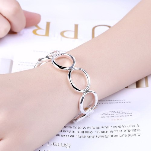 QianSiLi Bracciale Argento 925 Con Stelle Mini E Catena Regolabile – Regalo Di Natale Per Donna