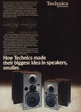 1978 Technics: Biggest Idea In Speakers Vintage Print Ad