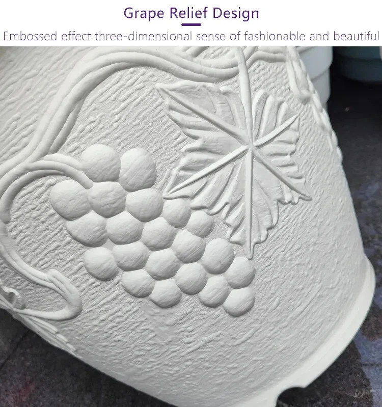 Blumenkübel Pflanztopf groß rund schwarz kupfer weiß 46cm 54cm - Bild 4 von 4