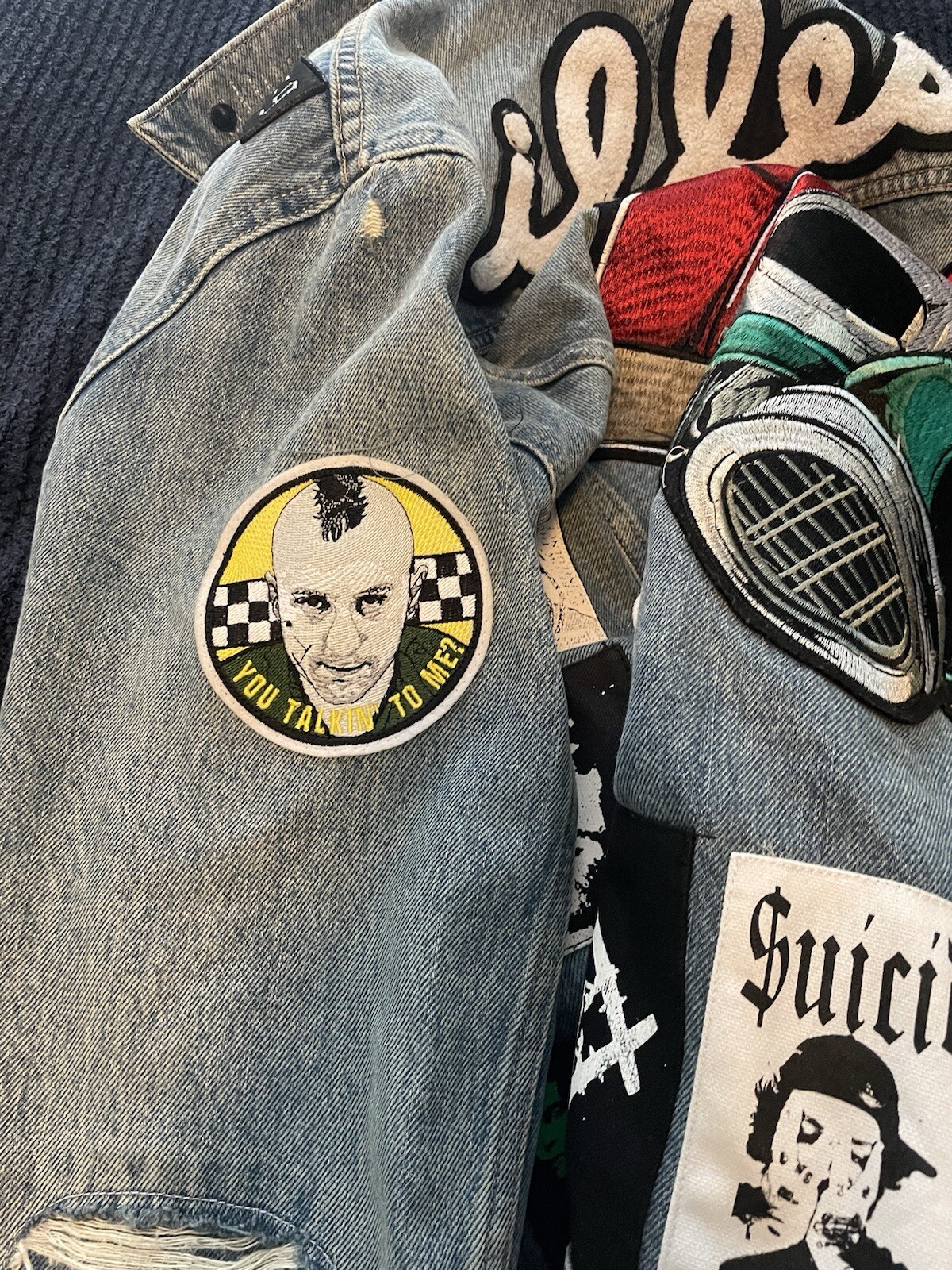 94Rx Patchwork Levi’s Trucker Jacket XL - image 6