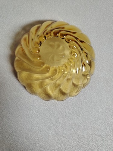 Vintage Hazel Atlas Glass Colonial Swirl Bowl Marigold Amber 4.75” Replacement - Picture 5 of 12