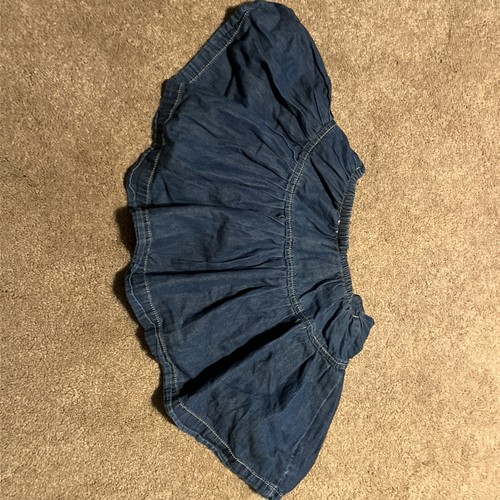 Vintage Old Navy Blue Jean Skirt Skort W Shorts Medium Youth Girl - Picture 6 of 8