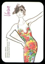 1 x Fashion card Versace Warhol Dress 1991 - FC2