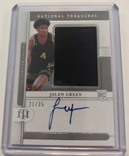 2021 National Treasures Collegiate Basketball - Jalen Green True RPA #’d /35!🔥