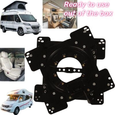 Base Girevole Per Sedile Conducente E Passeggero – 4 Posizioni Di Bloccaggio, Acciaio, Compatibile Con Sprinter, VW T5/T6, Ford Transit