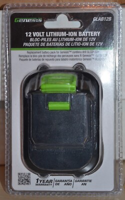 Genesis GLAB12B 12 Volt Lithium Ion Replacement Battery new