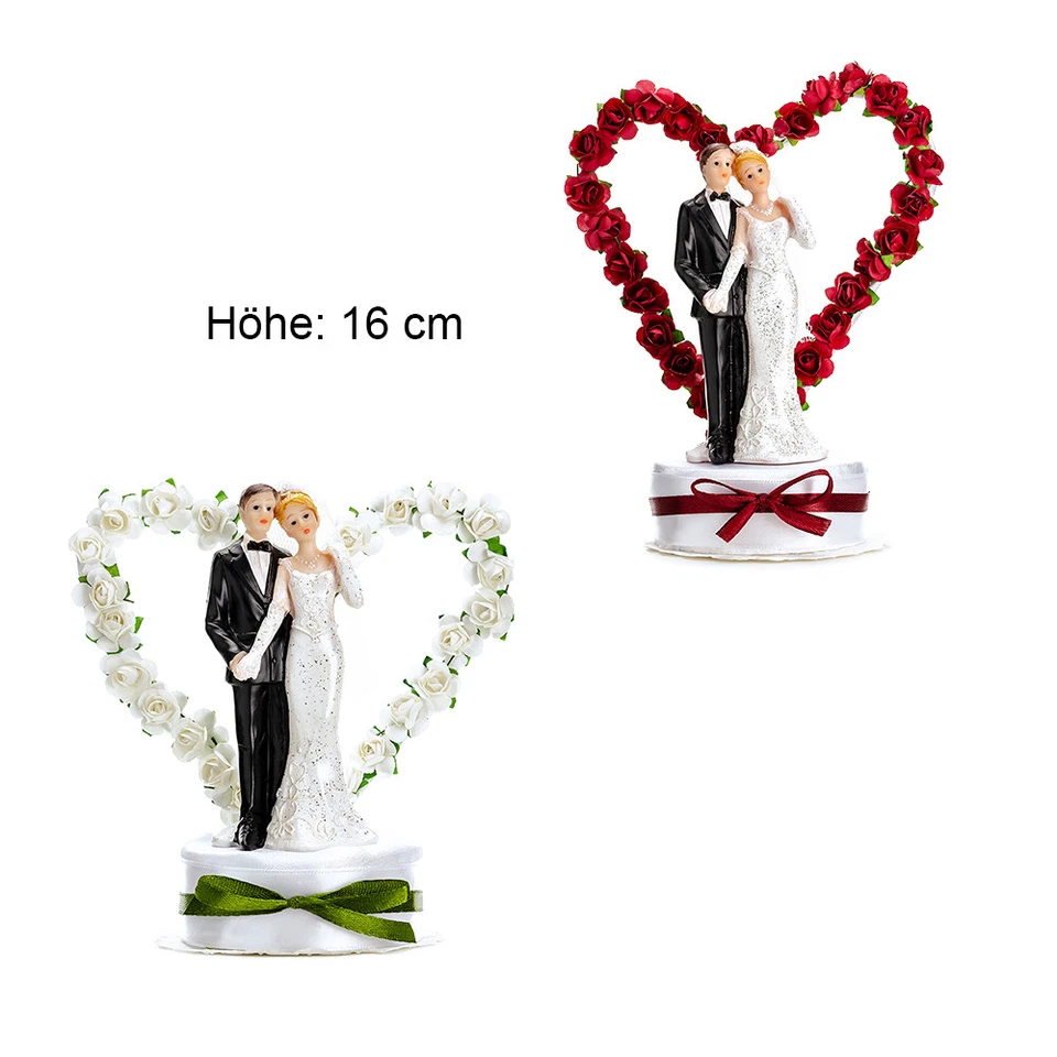 Tortenfiguren Brautpaar 8 Muster Tortenaufsatz Tortendeko Hochzeit - Bild 3 von 4