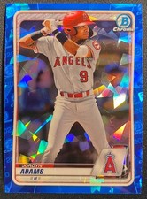 Jordyn Adams 2020 Bowman Chrome Sapphire RC Rookie Prospect Base ANGELS 10