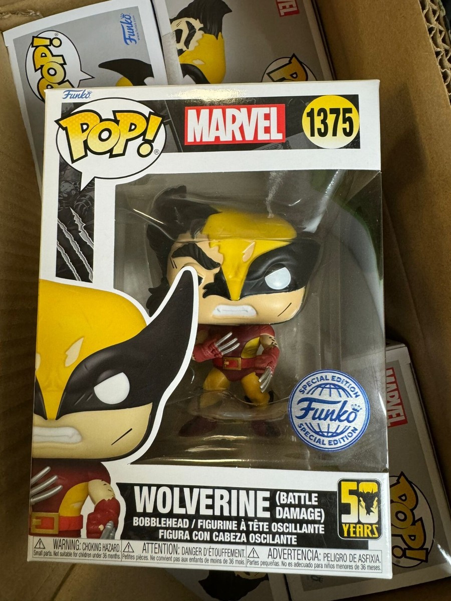 pop marvel フィギュア IN HAND** SPECIAL EDITION Funko Pop! MARVEL WOLVERINE with BATTLE