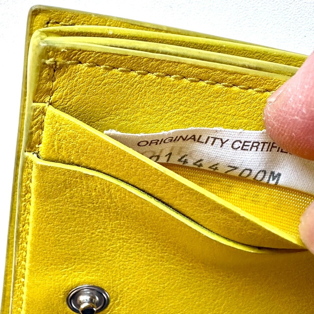 Bottega Veneta イエロー 三つ折り財布 ボッテガ・ヴェネタ(Bottega