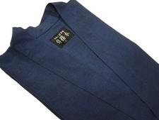 SAMUE Japanese Kimono 100 cotton Blue Size LL Made in japan