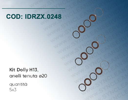 Kit Dolly H13 (Cod. 1.099-891.0 / 260801) IDROBASE (ZX.0248) valido per HC536L, 