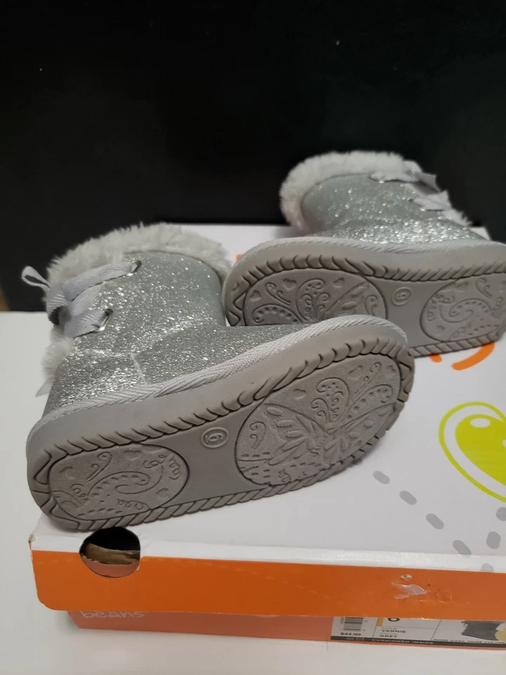 Новый в коробке Jumping Beans Vernie серый блестящий амортизированный ребенка ясельного возраста ботинки размер 6 розничной $45 - Изображение 3 из 4